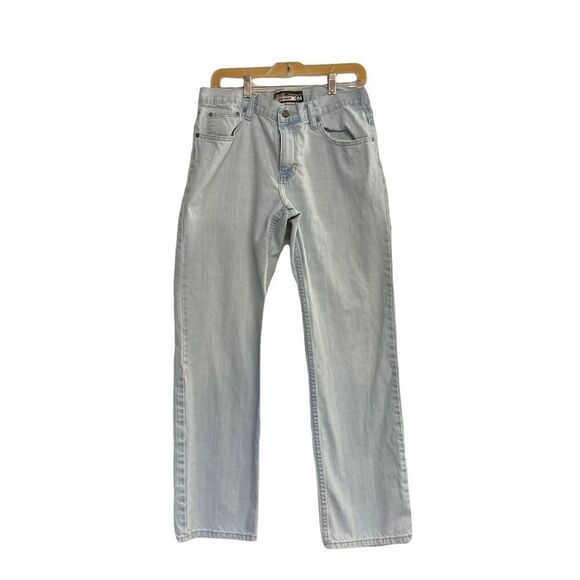 OLD NAVY Men’s Straight Light Wash Jeans, Blue, Size 33/32, 100%COTTON - Picture 1 of 8